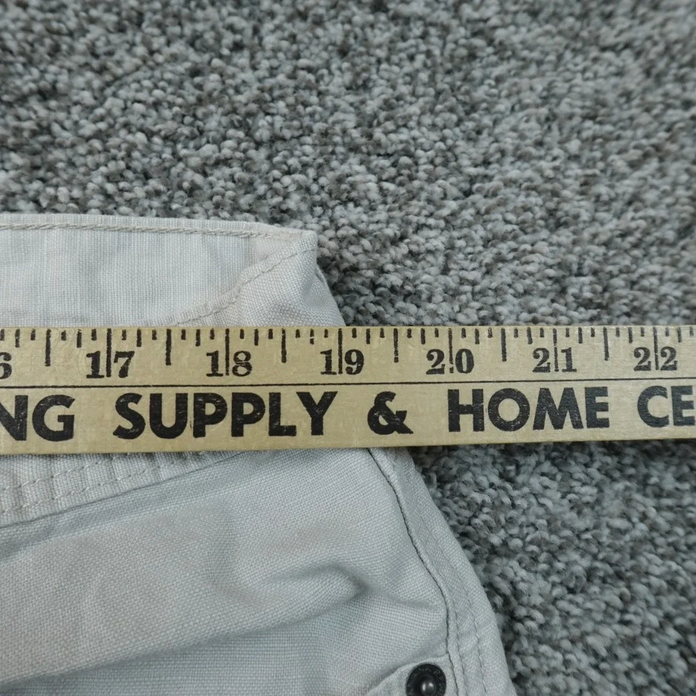 Banana Republic Pants Mens 38X32 Gray Linen Straight Chino Trouser Flat Front